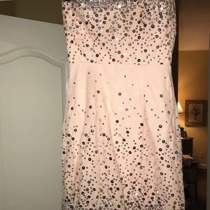 Pink sequin short dress